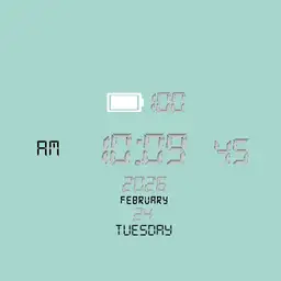 Digital clock 7