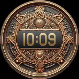 Brute EMBROIDERY III Digital Minimalistic Luxury Gold Watch