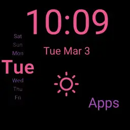 gwatch apps drawer purps