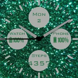 Green glitter