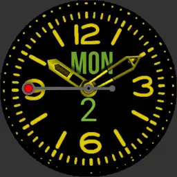 Big Bold Yellow Diver Date Dial