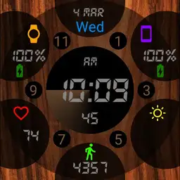 Circles with wood Copy