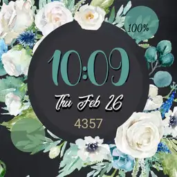 Teal Floral
