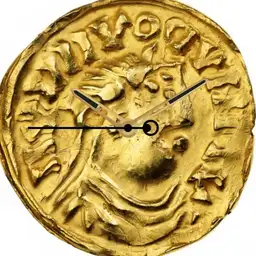 Gold, Louis the Pious Solidus, GB, 814-840 CE