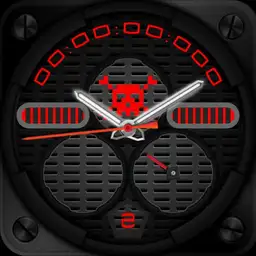 red and black