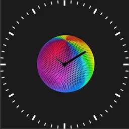 Rainbow sphere animation