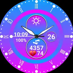Blue and pink