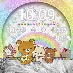 Hello Kitty Pushen Rainbow Kawaii Rilakkuma