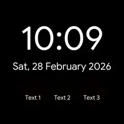 Minimalistic Pixel Watch