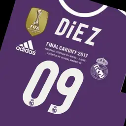 Real Madrid Purple White Hour letter. Final UCL 2017 Copy