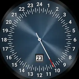 24 hour dial. no bezel. bigger numbers