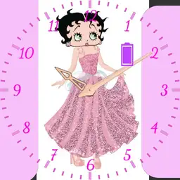 Betty boop in a pink dress