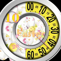Easter Rondell Animiert Yellow