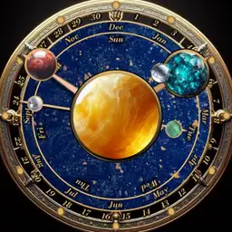 Brute ASTRO Perpetual Calendar Gemstones Astronomy Solar System Luxury Watch Sky Flicker