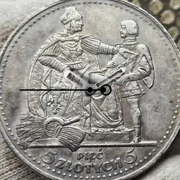 Silver, Poland, 5 Zlotys, 1925