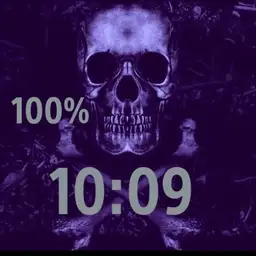 purple skull