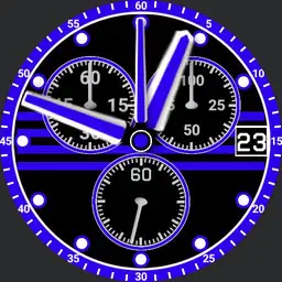 Thin blue line chrono