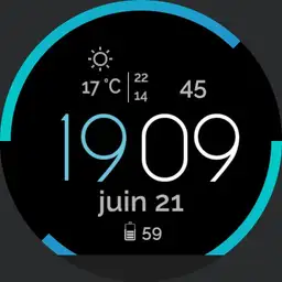 minimal blue weather