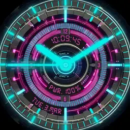 Brute CYBER Futuristic Neon Glow Watch