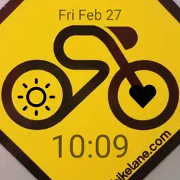 Bicycling Sign