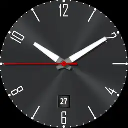 casual with green lume in dim ... date complication. dark grey face