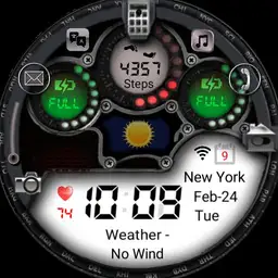 Digital watch 3d weather final