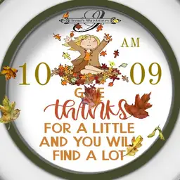 Thanksgiving 1 Dim nach Tageszeit Animation