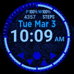 Big Digital Blue Calendar Step Player 2.0