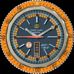 Favre Leuba Deep Blue Diver C.1970s