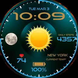Weather and Moon combo