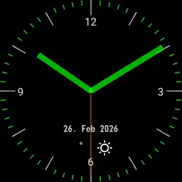 Classic with calendar and weather