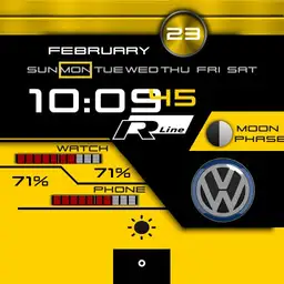 VW R-Line Yellow