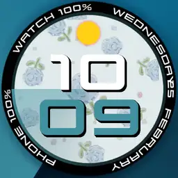 Blue flower theme