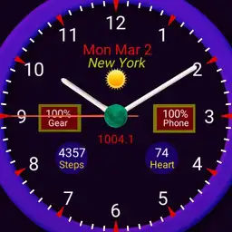Watch with stopwatch weather location pressure heartrate steps Copy