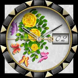 Yellow Roses n Butterflies