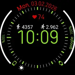mmol/l V.2.0/EN Galaxy Watch Face Clearly arranged with xDrip integration Copy