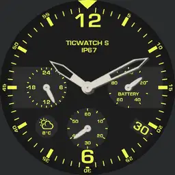 analogue ticwatch s yellow