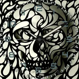 Black/White Skull