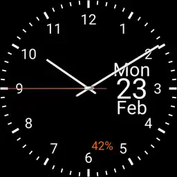 analog watch AOD zonder agenda