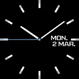 Samsung gear s3 classic Simple Black Analog Copy