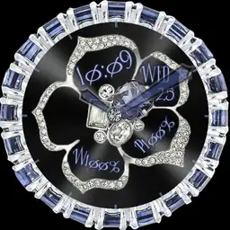 blue diamond flower