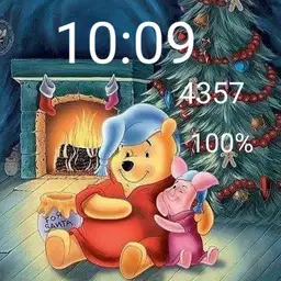 Pooh piglet Christmas digital
