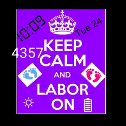 keep calm and labor