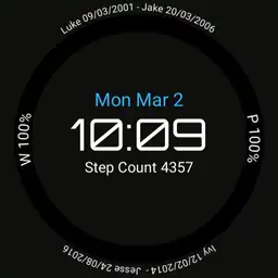 Android Wear 2 Watchface for Wear 1 by treasury LG Watch Sport for Zenwatch 3 Copy