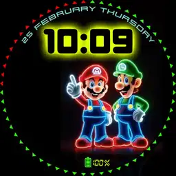 Mario Neon clocking WG4