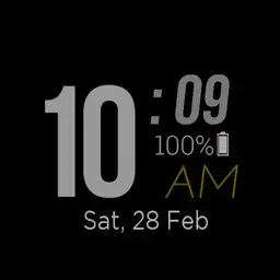 simple digital black