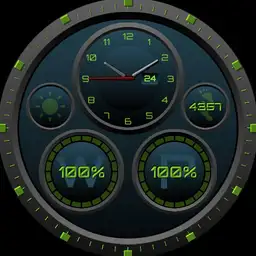 V2.3 Single Face Circle Teal