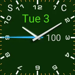 analog digital green with numbers dj