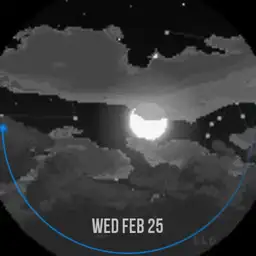 simple Moon clouds