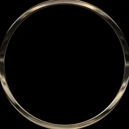 Gold Circle Frame